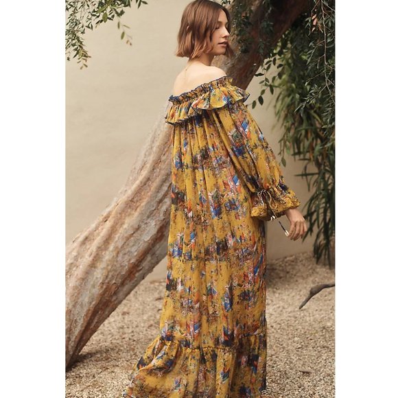 Payal Jain | Nitya Off-The-Shoulder Maxi Dress | NWT - Picture 3 of 7